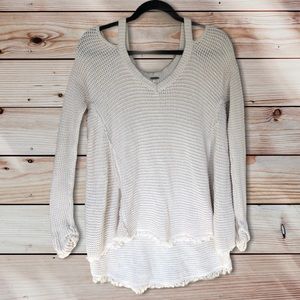 EUC Free People Distressed Sweater